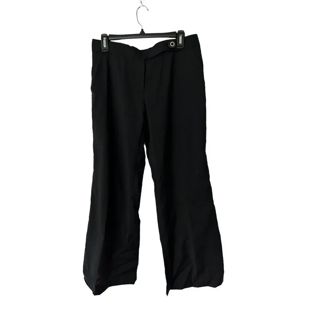 Tory Burch Womens Pants‎ size 8 Black Career Dress Wool Laine Blend Straight